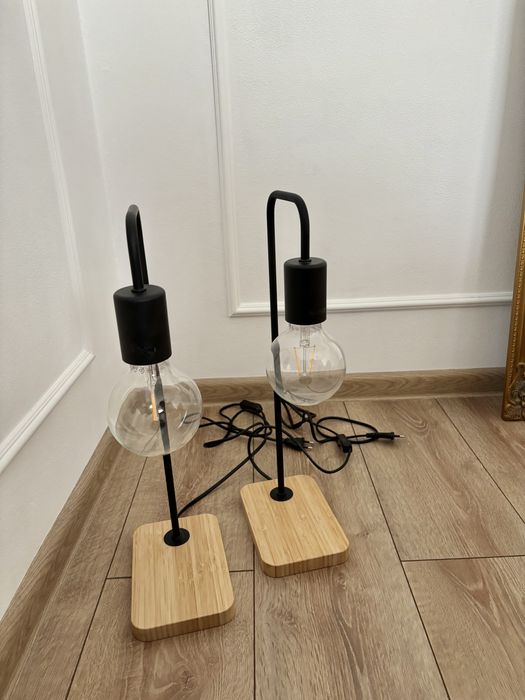 Set 2 veioze Ikea Tvarhand, becuri incluse!