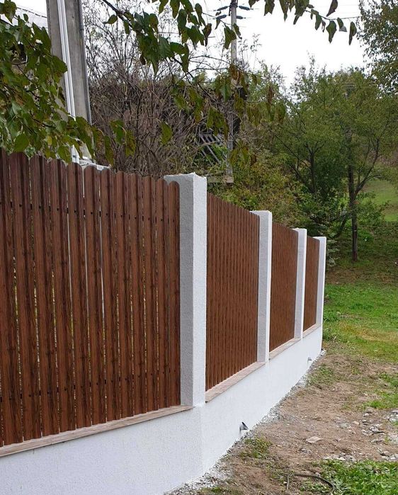 Garduri din sipca metalica, panou stil jaluzele si alte modele