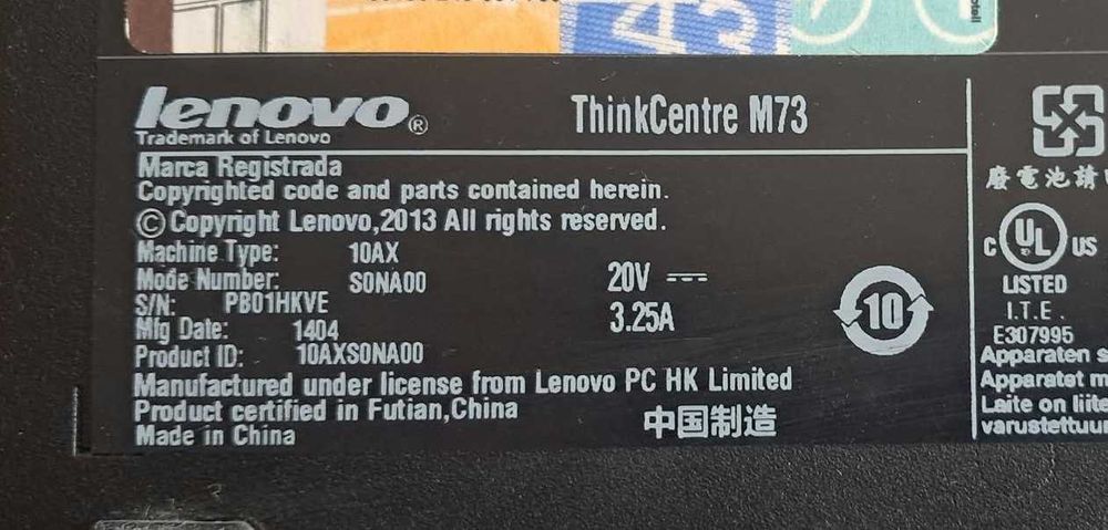 Mini PC Lenovo ThinkCentre M73 i5 gen 4