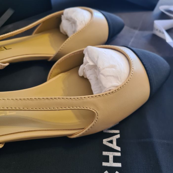 Sandale Chanel Beige black beige - marimea 36-40/video/imediat