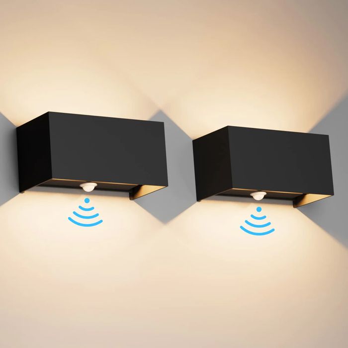 LED фасадна лампа-модерна, водоустойчива стенна лампа с регулируем лъч