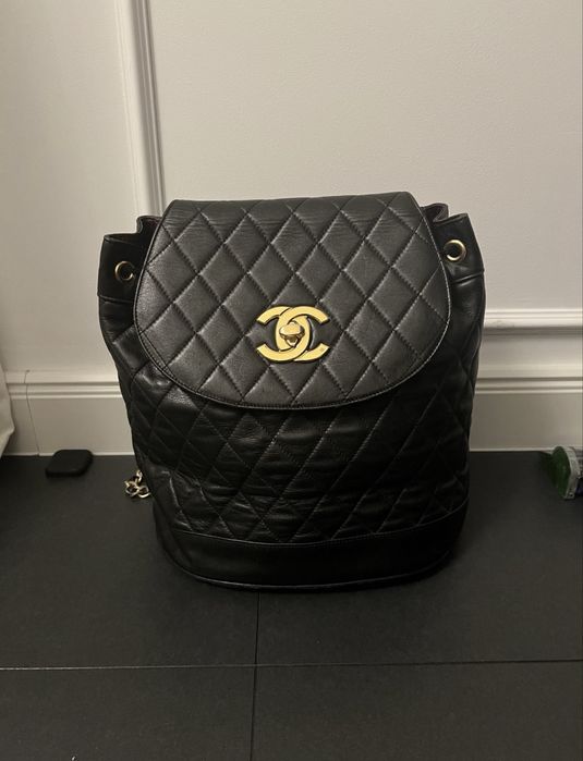 Дамска чанта естествена кожа chanel