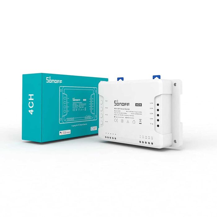 Смарт Wi-Fi реле SONOFF 4CHR3 4 канала 10A