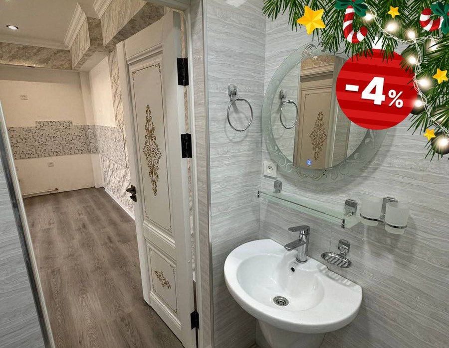 НОВОГОДНИЕ СКИДКИ Евро 2х комнатная квартира 43 м2 метро Олмос