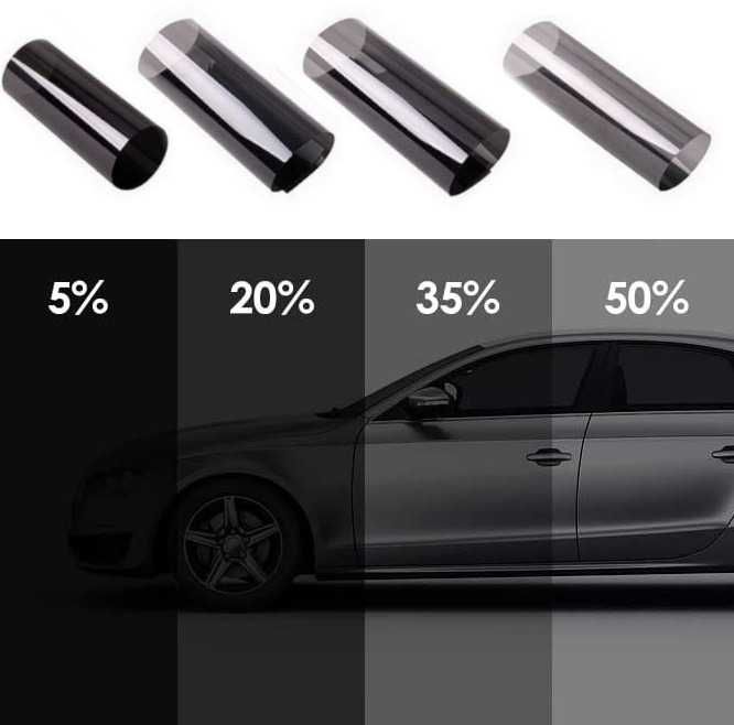 Американско недраскащо авто фолио за затъмняване 50см x 3м - 50%, 35%, 20% или 5%