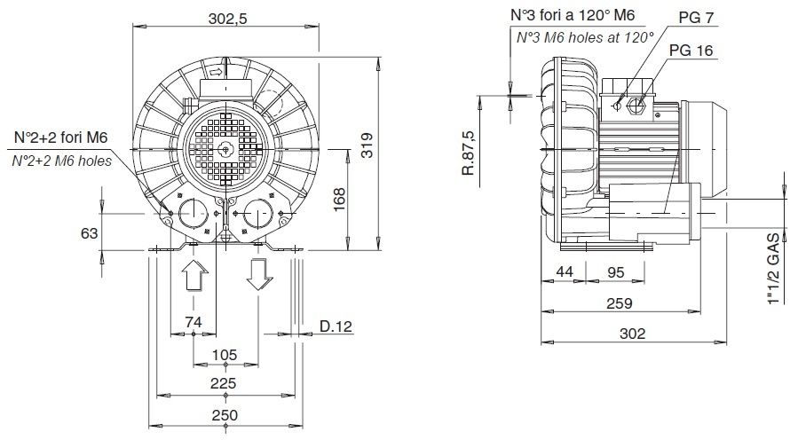 Pompa piscina/jacuzzi ESAM Tecno J.T2
