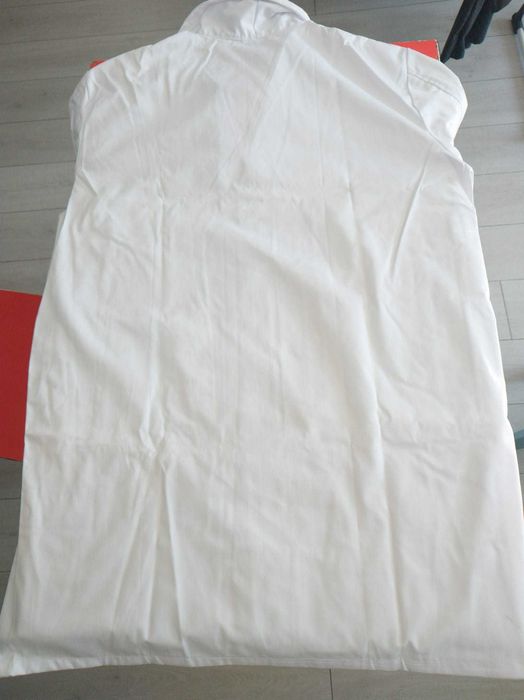 Halat laborator alb, 100% bumbac marime 60 +sort protectie impermeabil