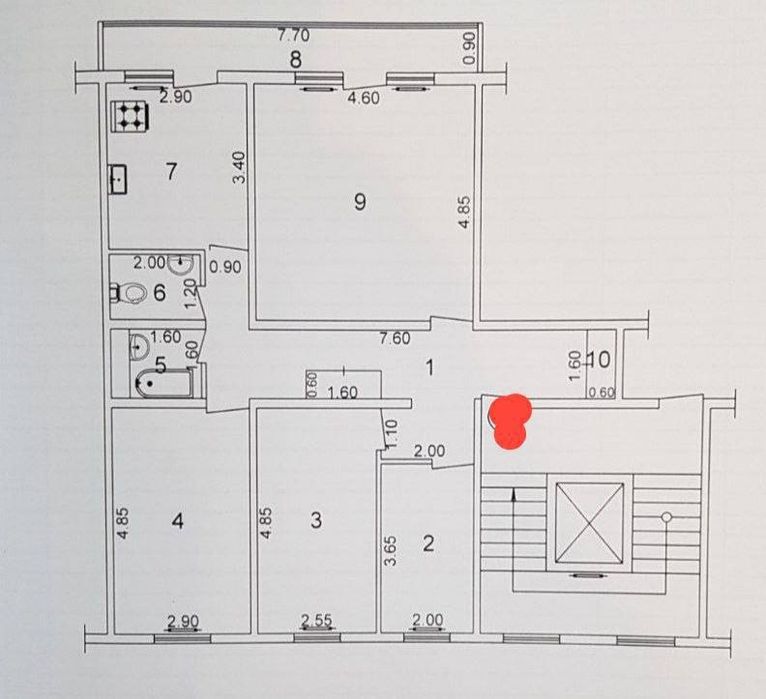 Продается 4х ком квартира, ориентир: Детсад Интеллект, 100м²