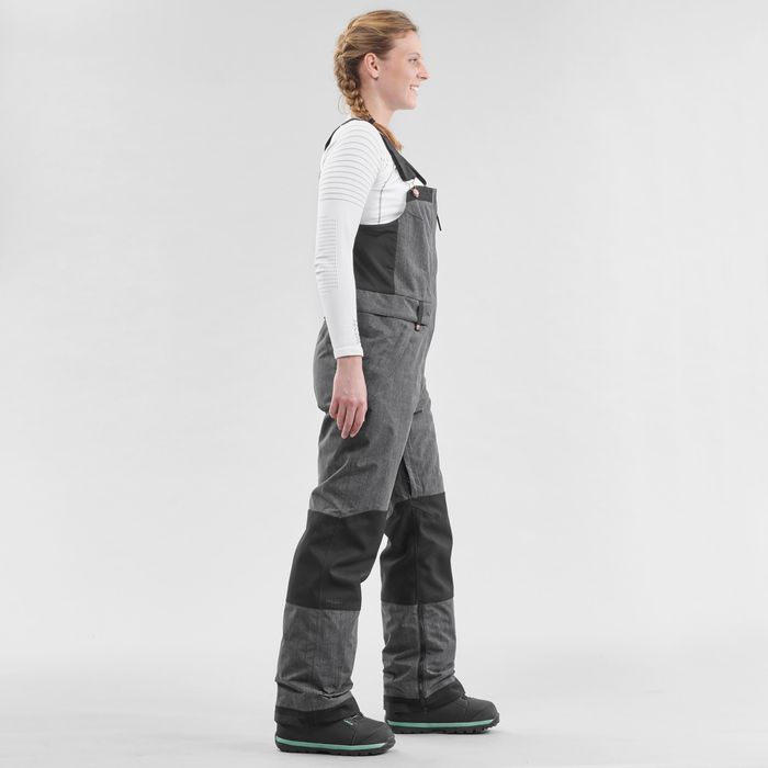 Salopetă snowboard/schi Bib 900 Negru - produs resigilat Decathlon