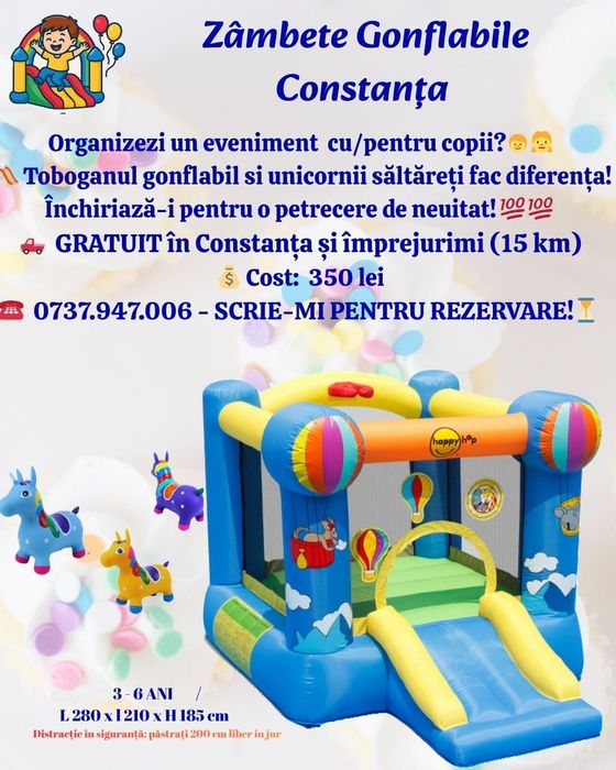 Inchiriere topogane gonflabile