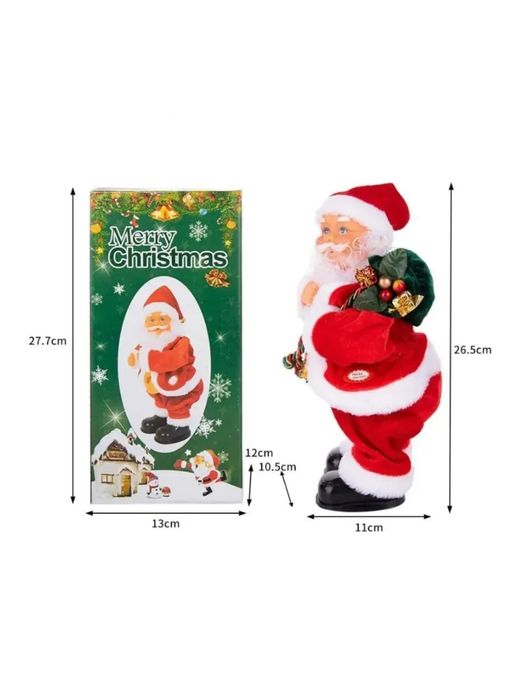 Танцующий Санта, музыкальный Дед Мороз, новогодняя фигурка