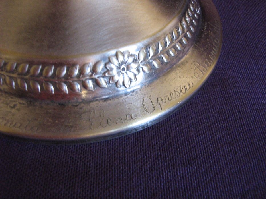 Fructieră din alamă argintată - Ada Kaleh