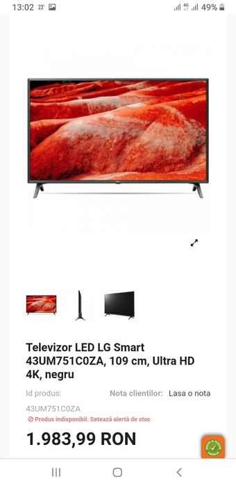 Piese smart 4k LG model 2020