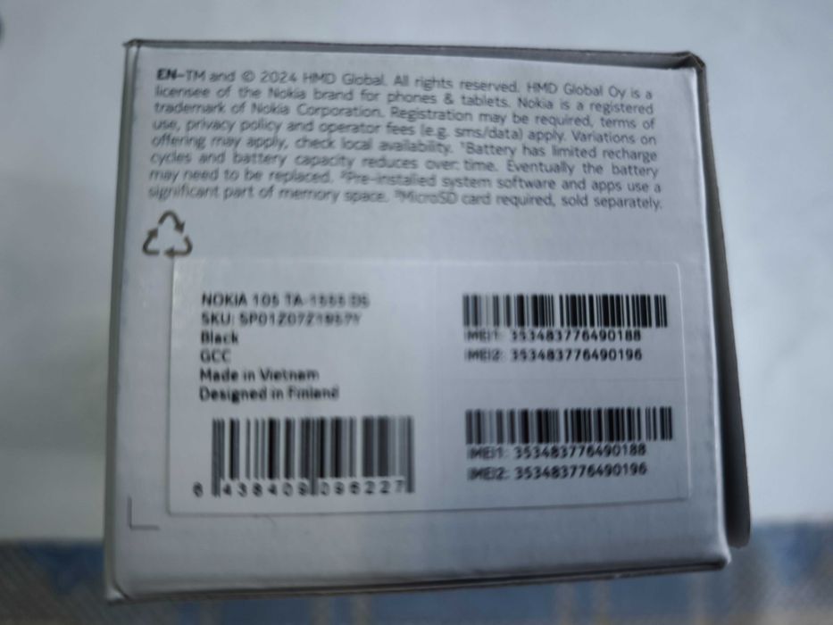 Telefon Nokia 105 dual sim editie noua