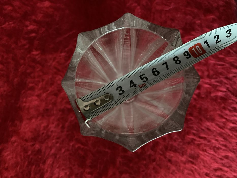 3 различни стъклени/кристални вази, чаши и сервизи/комплекти