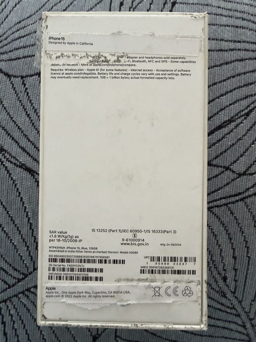 Iphone 15, 128GB