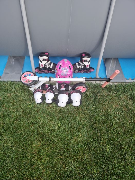 Trotineta+Role Oxelo+ Protectii