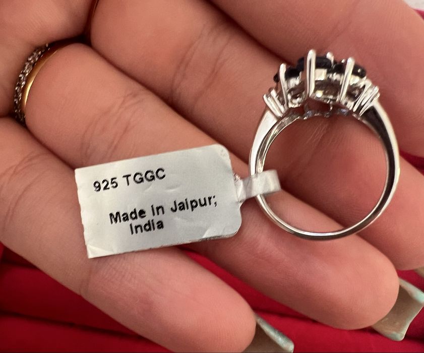 Argint 925 cu topaz alb natural african