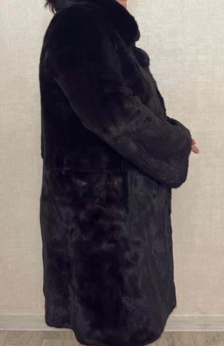 Шуба норковая черный брилиант