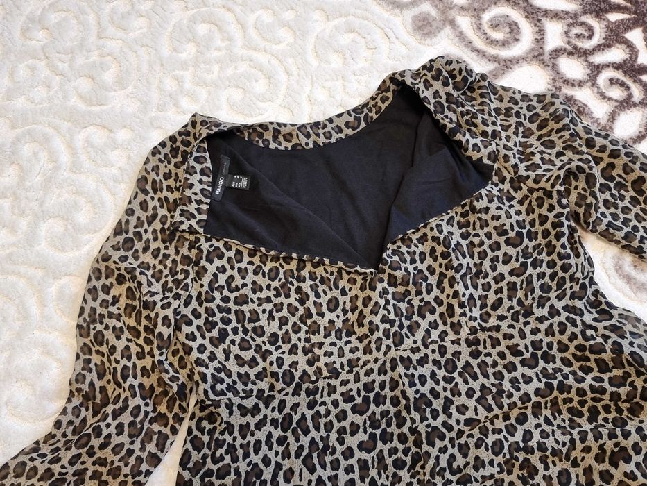 Rochita Mango, rochie animal print marimea M