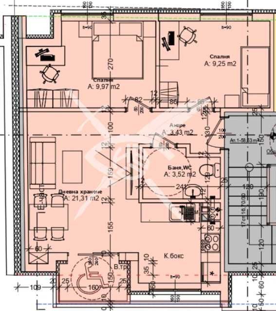 Продава се Тристаен апартамент в Бургас, Зорница - 114 кв.м за 1856 €/кв.м - Снимка #1