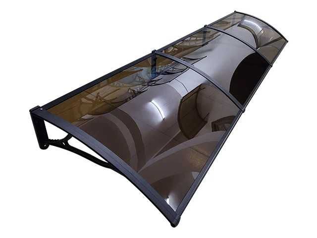 АЛУМИНИЕВ навес тента плътен плексиглас 300х120 см + други размери