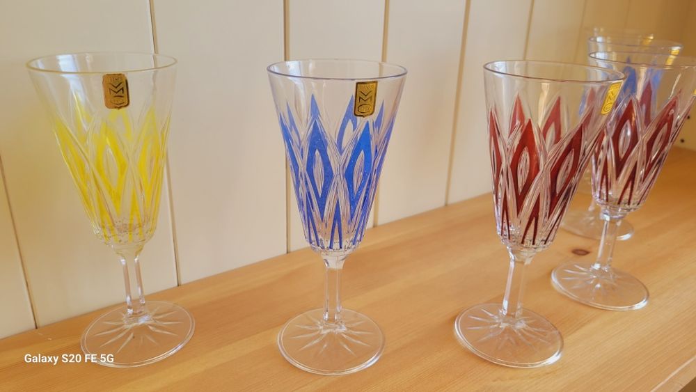 Винтидж френски кристални чаши VMC Reims