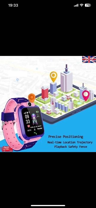 Смарт часовник със Сим карта за момиче 15€