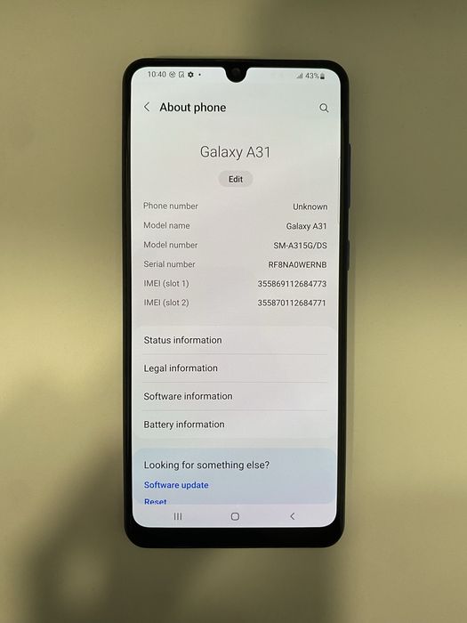 Samsung Galaxy A31 128GB ID-jcc820