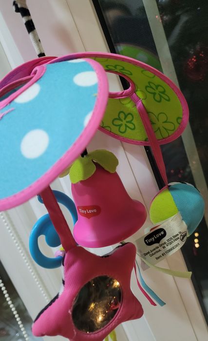 Tiny love мобиль, подвеска, колокольчик. Игрушка для малышей