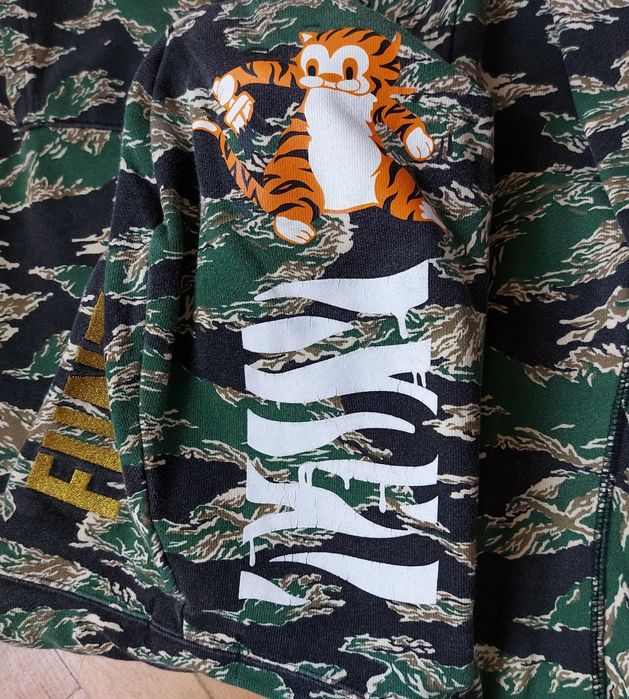 A Bathing Ape Rare Gold Funthera Militia Green&Black Camo Tiger Shark