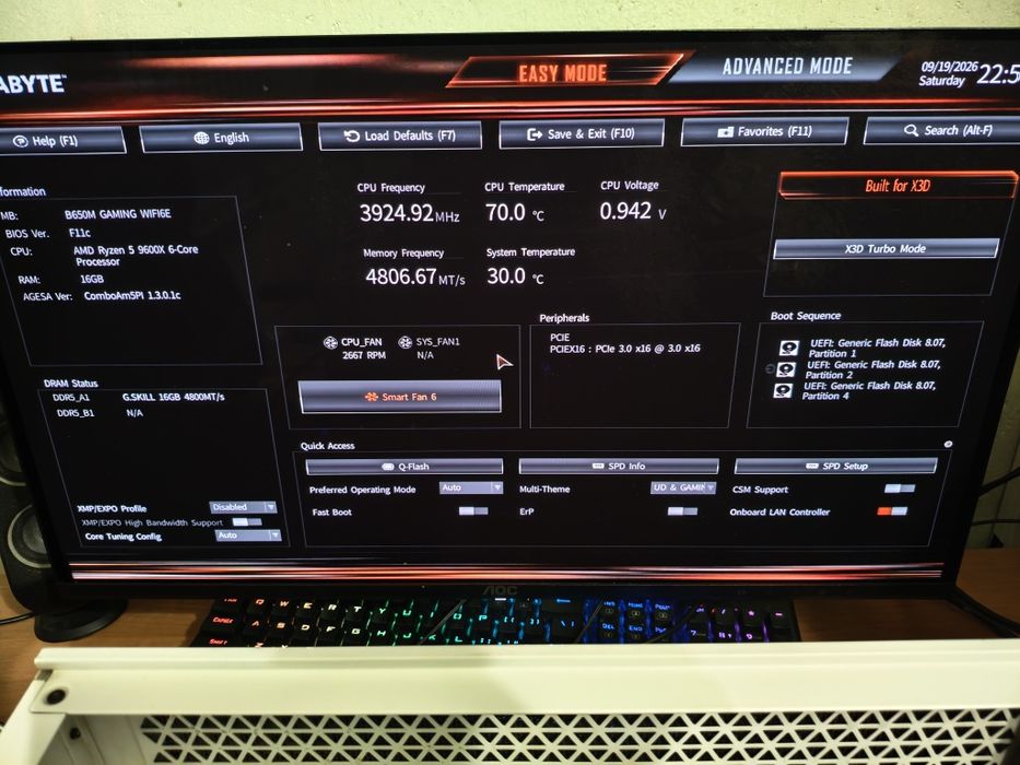 Дънни платки AM5 B650 различни модели Gigabyte/Asus/Maxsun