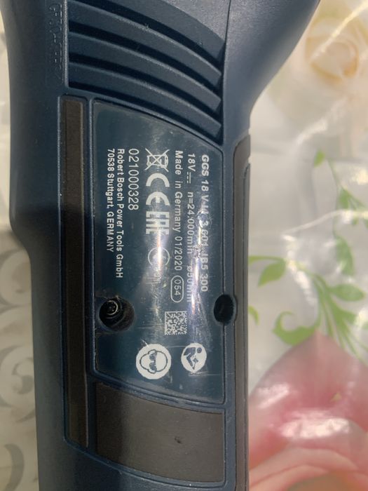 Bosch GGS 18V-LI/акумулаторен прав шлайф