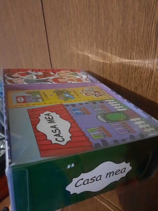 Joc piese lemn Casa mea, 3-6 ani