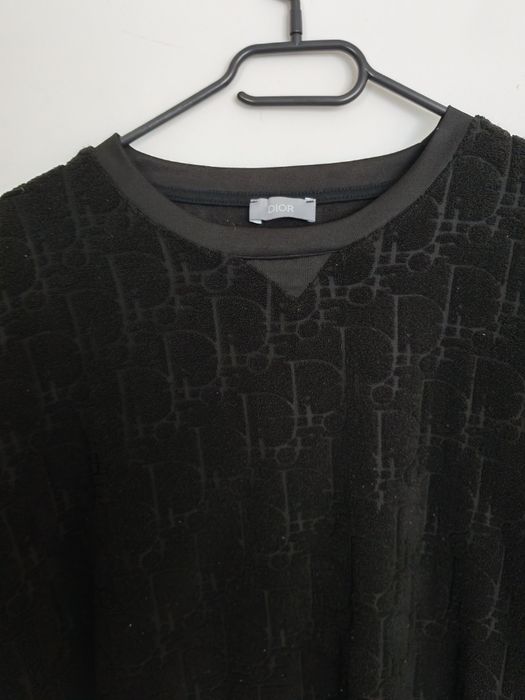 Tricou Dior Oblique Black Jacquard marimea XXL