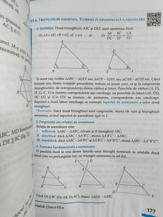 Mate standard. cls. VII. 2021-2022, A Zanoschi, Gh Iurea