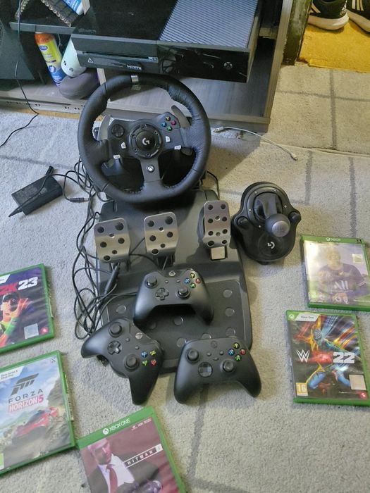 XBOX ONE 500GB + LOGITECH Волан+Педали +Ск Лост/ 3Джойстика