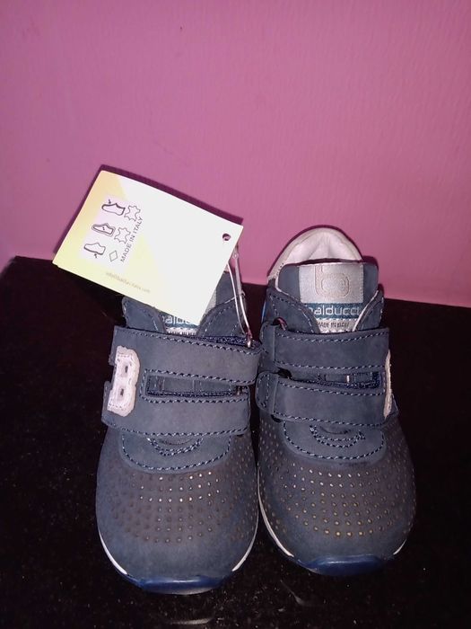 Детски италиански обувки  от естествена кожа за момче -номер 19