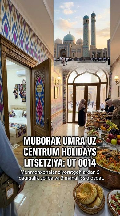 Centrum Holidays Umra Ziyorati Narxi Andijon Muborak Umra Tur Paket