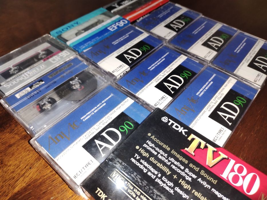 Аудио и Видео  кассеты новые.