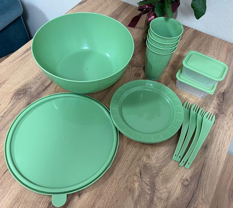 Посуда для пикника, надувной матрас в подарок