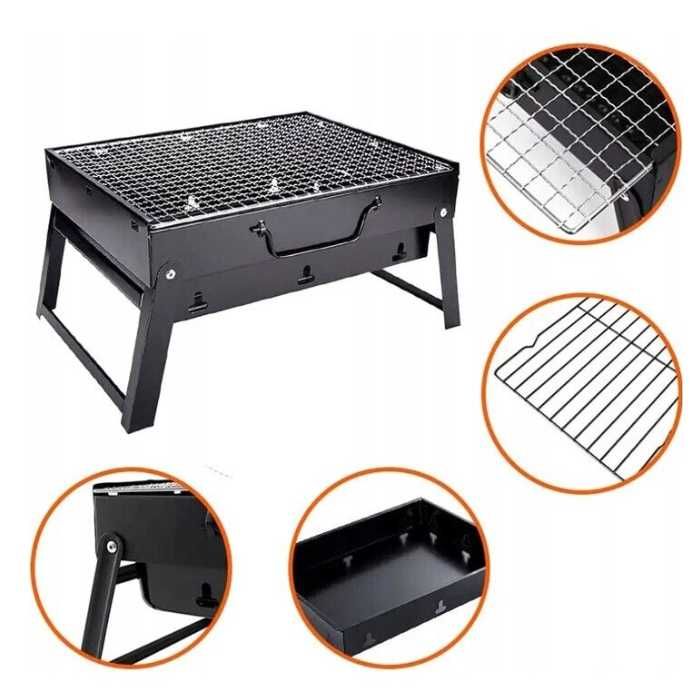 Преносимо барбекю на дървени въглища, куфар - 2 размера / Portable Grill