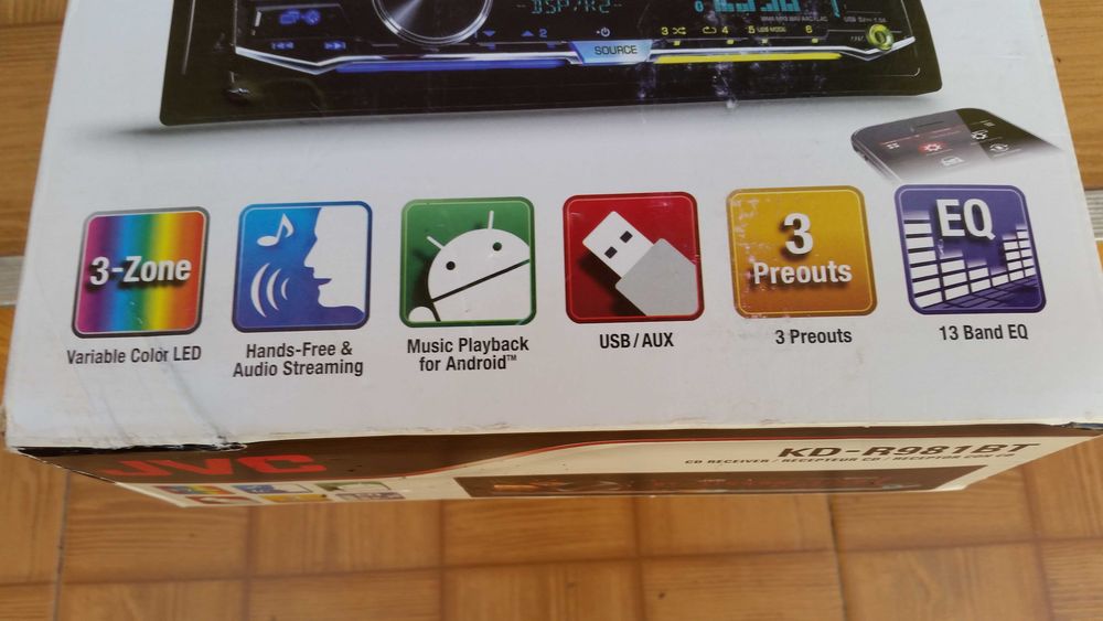 Mp3 auto JVC BLUETOOTH, usb.