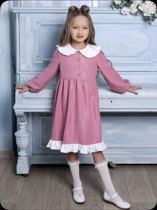 Платье детское розовое 146-152