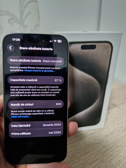 Iphone 15 Pro 128GB Natural Titanium