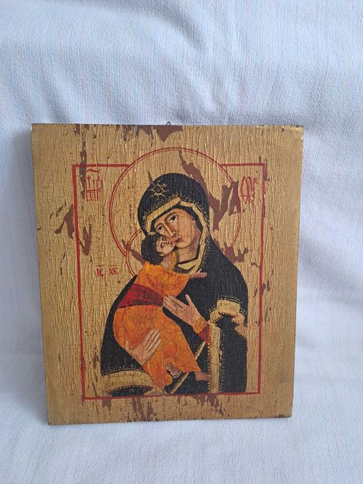 icoana veche ruseasca 30/35 cm