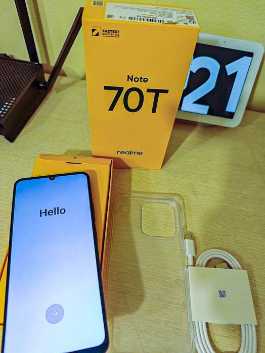 Realme Note 70T black - чисто нов, 3 г. Гаранция