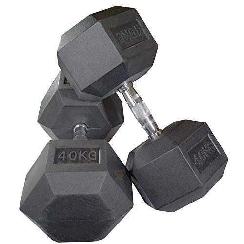 Дъмбели Хекс Pro , Фиксирани Гири HEX 2 × 40 кг, Dumbbells