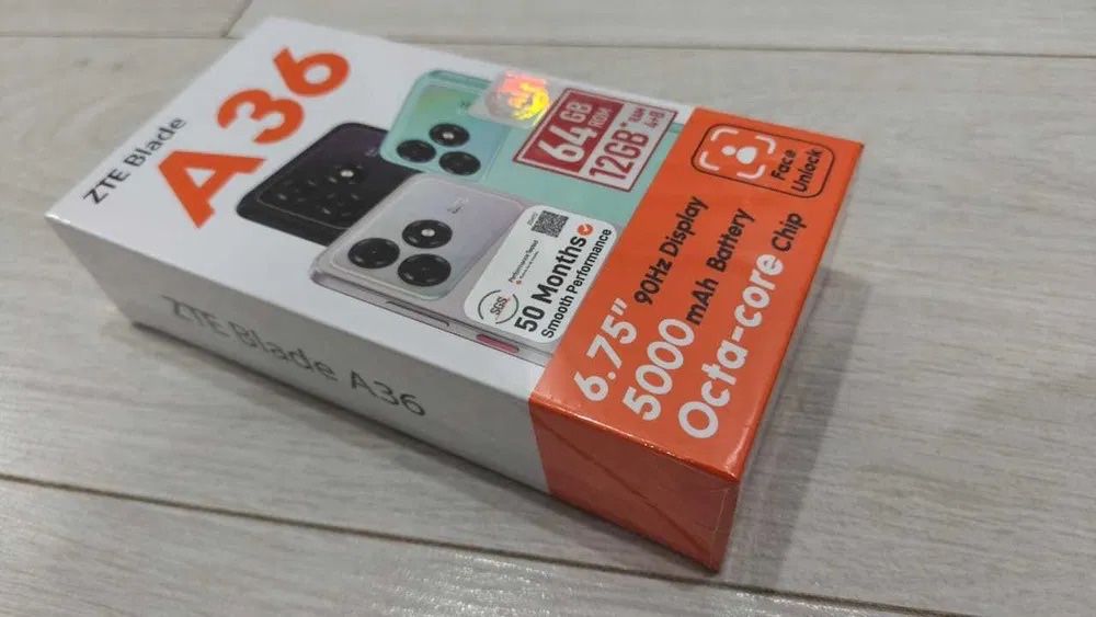 Телефон новый смартфон ZTE A36