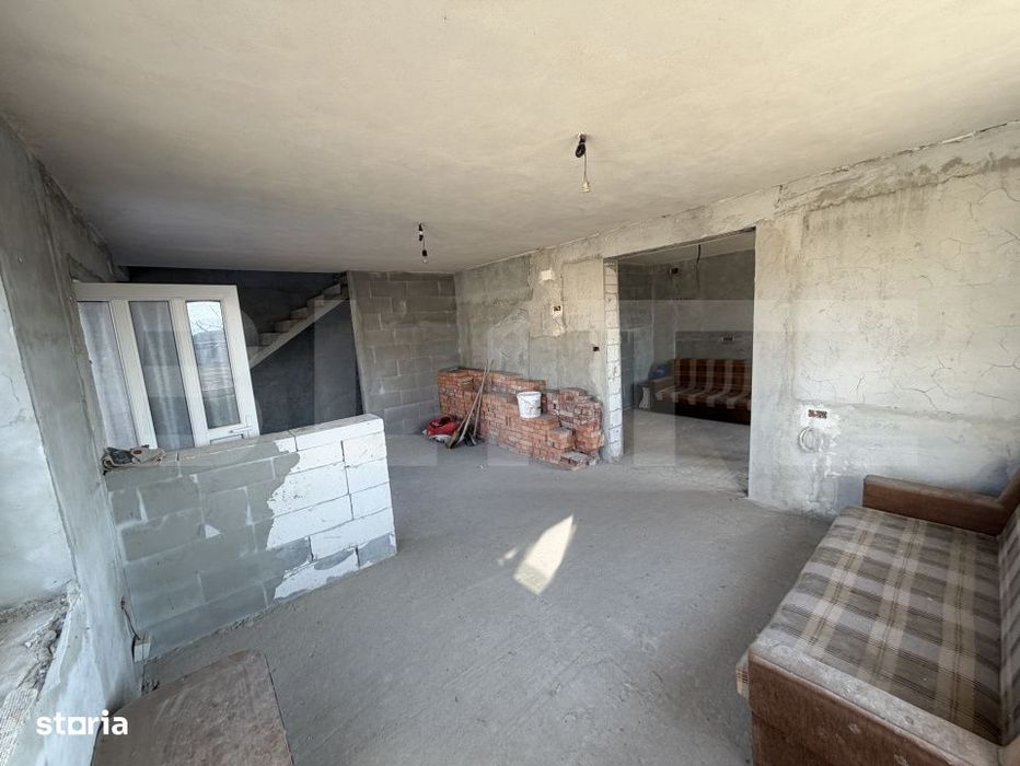 Casa P+1 semifinisata, 250 mp, garaj, teren generos, zona Partos